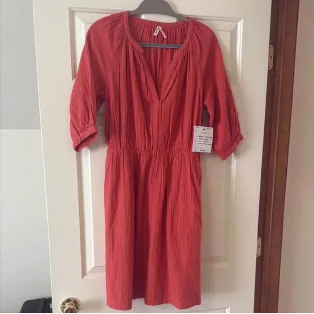 Pact coastal gauze dress
